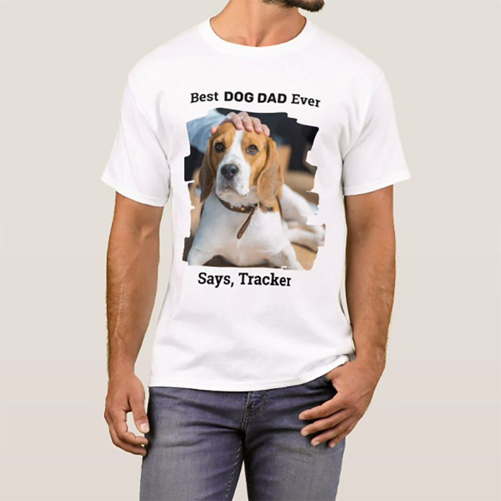 Personalised Pet Photo T-Shirt, Pet Portrait T-Shirt, Custom Unisex T shirt with Pet Face , Custom Dog T Shirts for Humans, Custom Cat Shirt T-Shirts