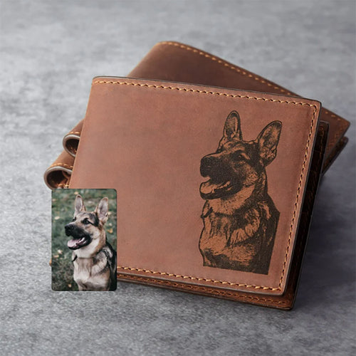 Custom Dog Portrait Zipper Wallet, Custom Pet Zipper Wallet, Custom Dog Wallet, Pet Memorial Gift, Personalized Gift