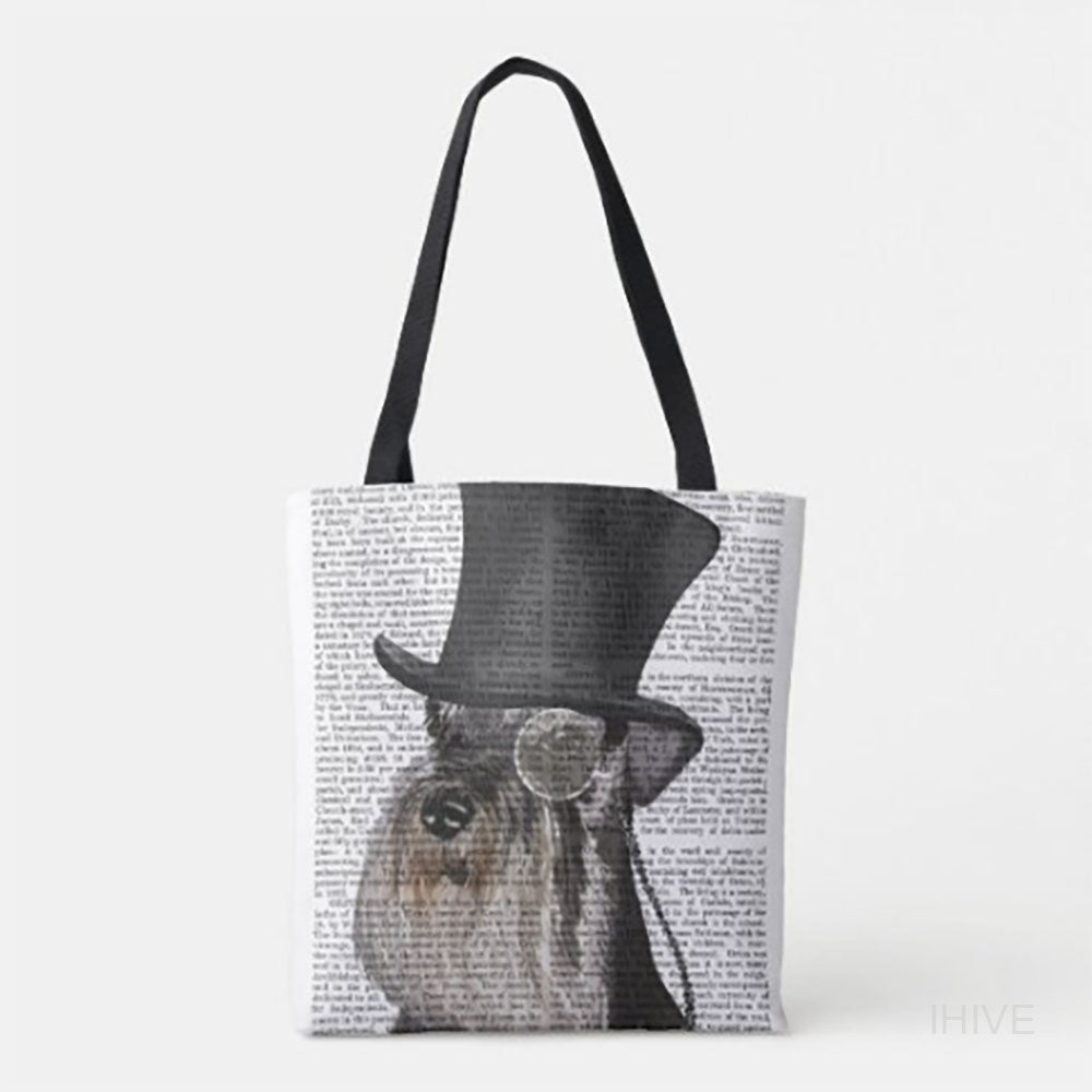 Custom Pet Photo Tote Bag, Personalized Tote Bag, Pet Picture Tote Bag, Pet Portrait Bag