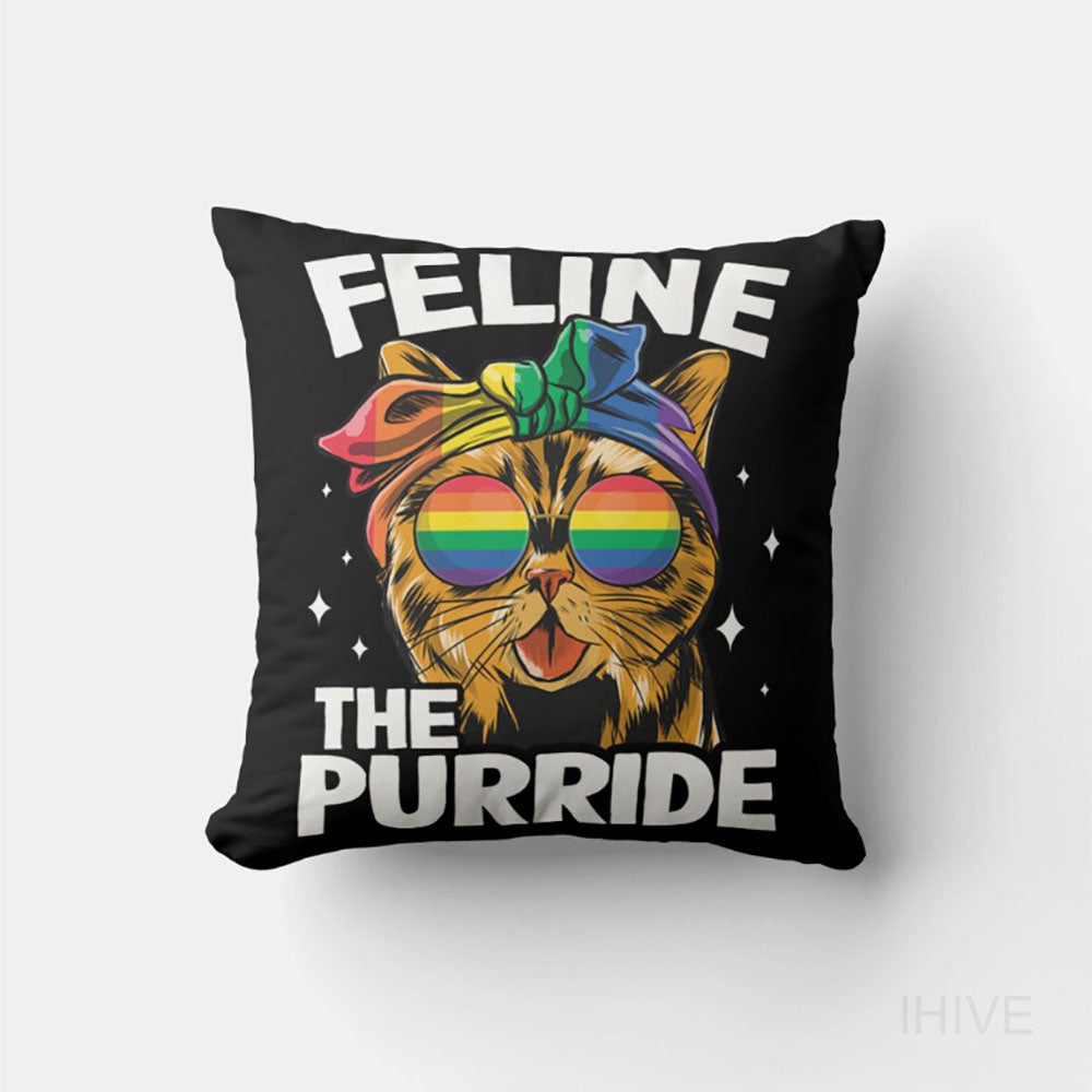 Pet LGBT Gay Pride Cushion, Custom Pet Pillow, Personalized Pet Portrait Pillow, Pet Cushion, Double Sided Cushion, CASE ONLY